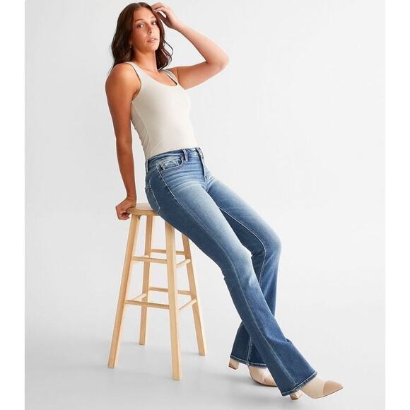 Buckle Black Womens Fit No. 53 Tailored Boot Cut Denim Stretch Jean |Color Nampa - Picture 16 of 16